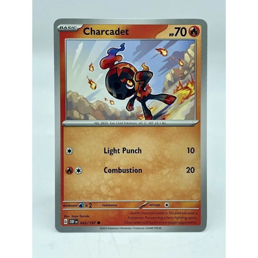 Charcadet 043/197 Common S&V: Obsidian Flames Non-Holo Pokemon TCG Mint Unplayed